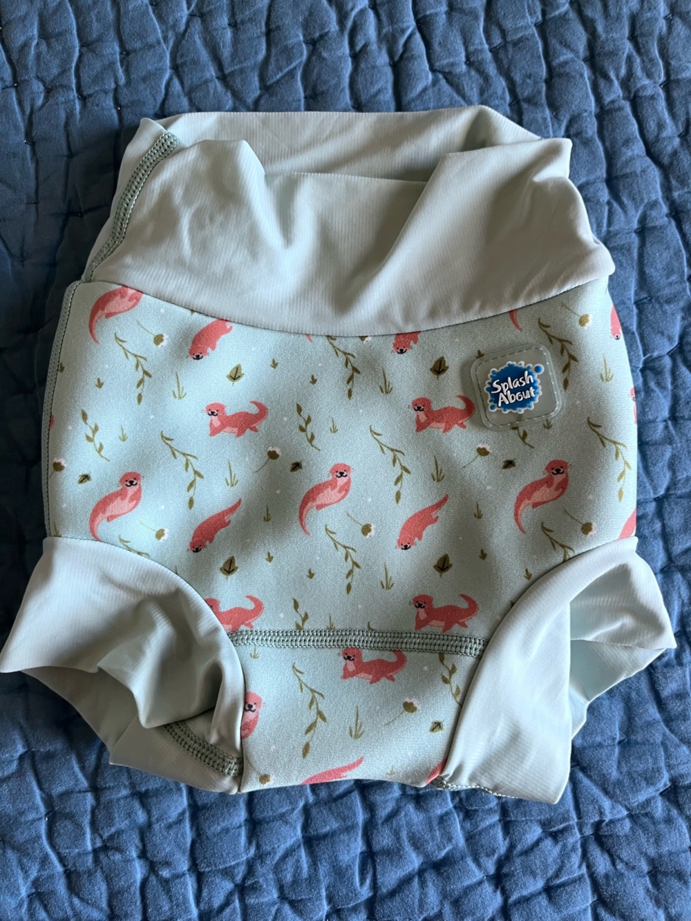 Splash About Duo Swim Diaper in Playful Otter print